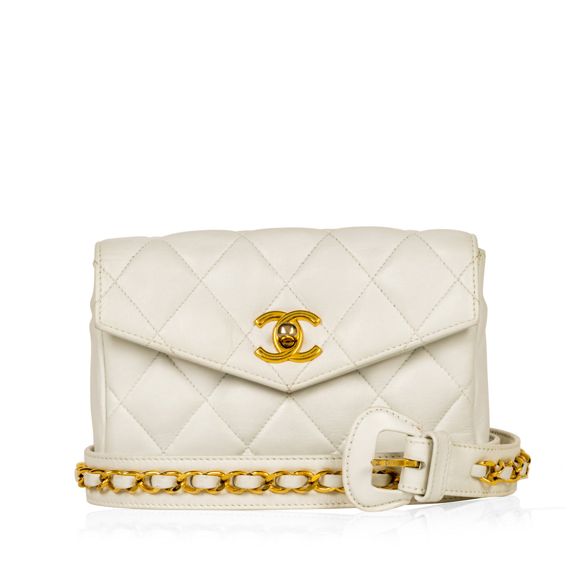 Chanel Vintage Bum Bag - White