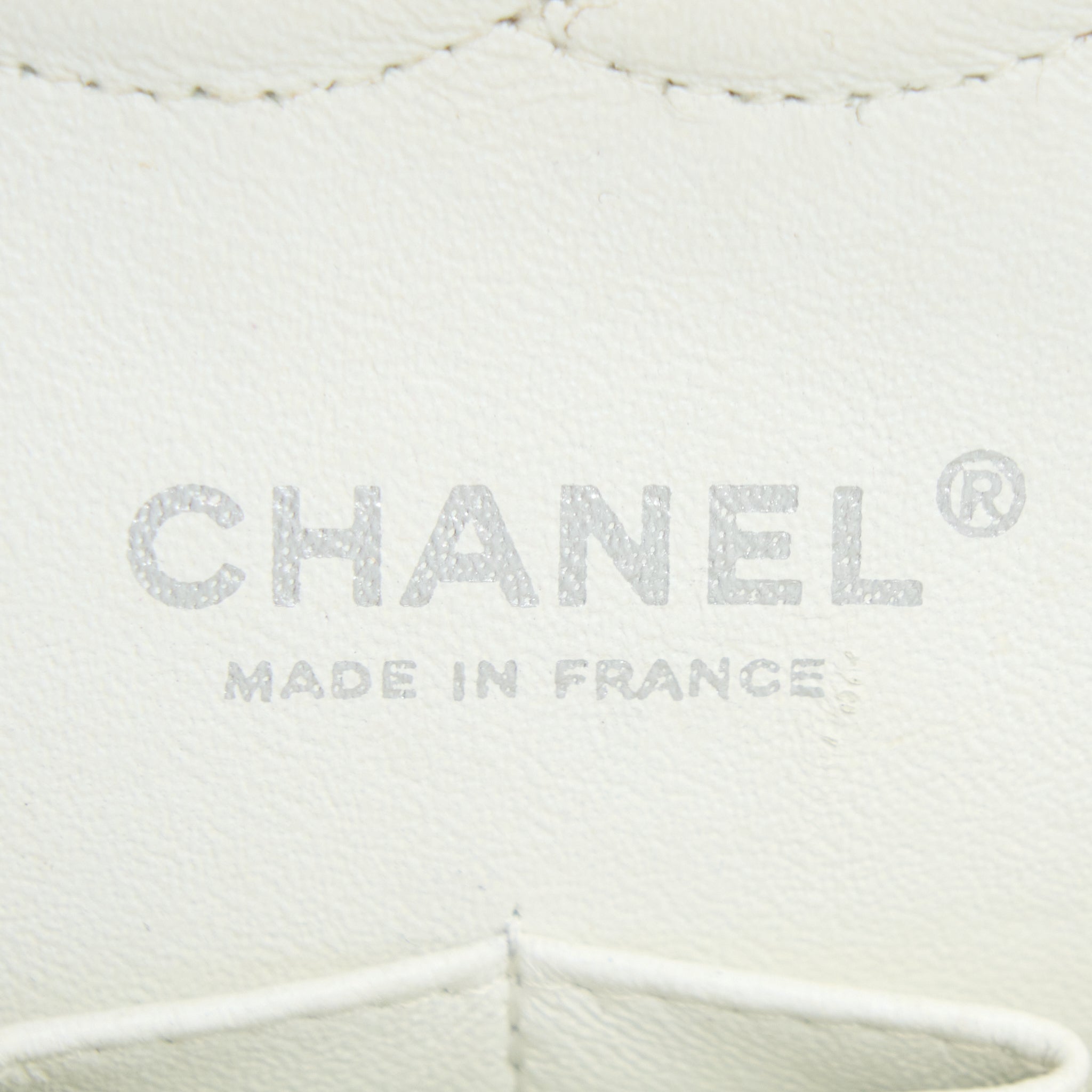 Chanel Medium Classic Flap Caviar White