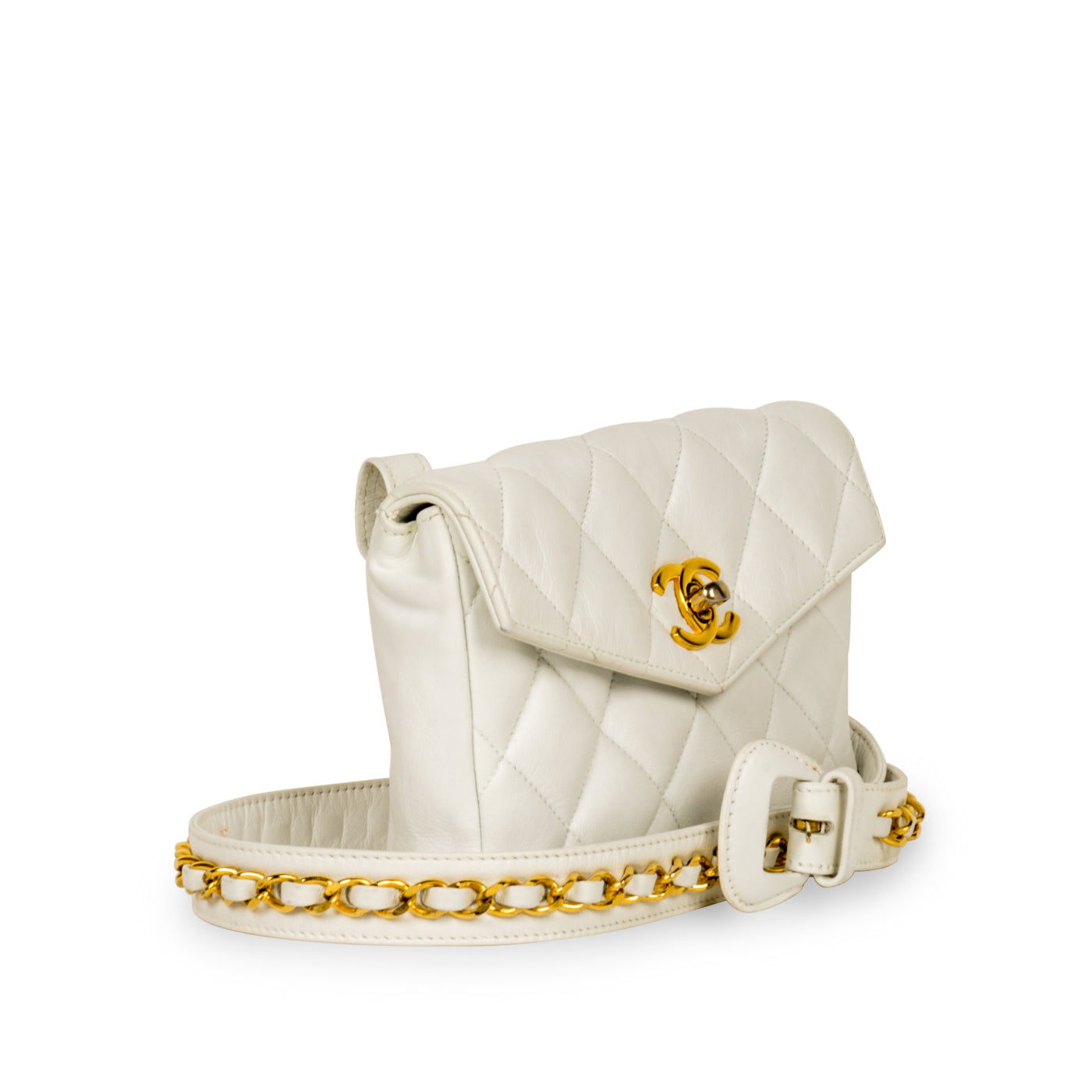 Chanel Vintage Bum Bag - White