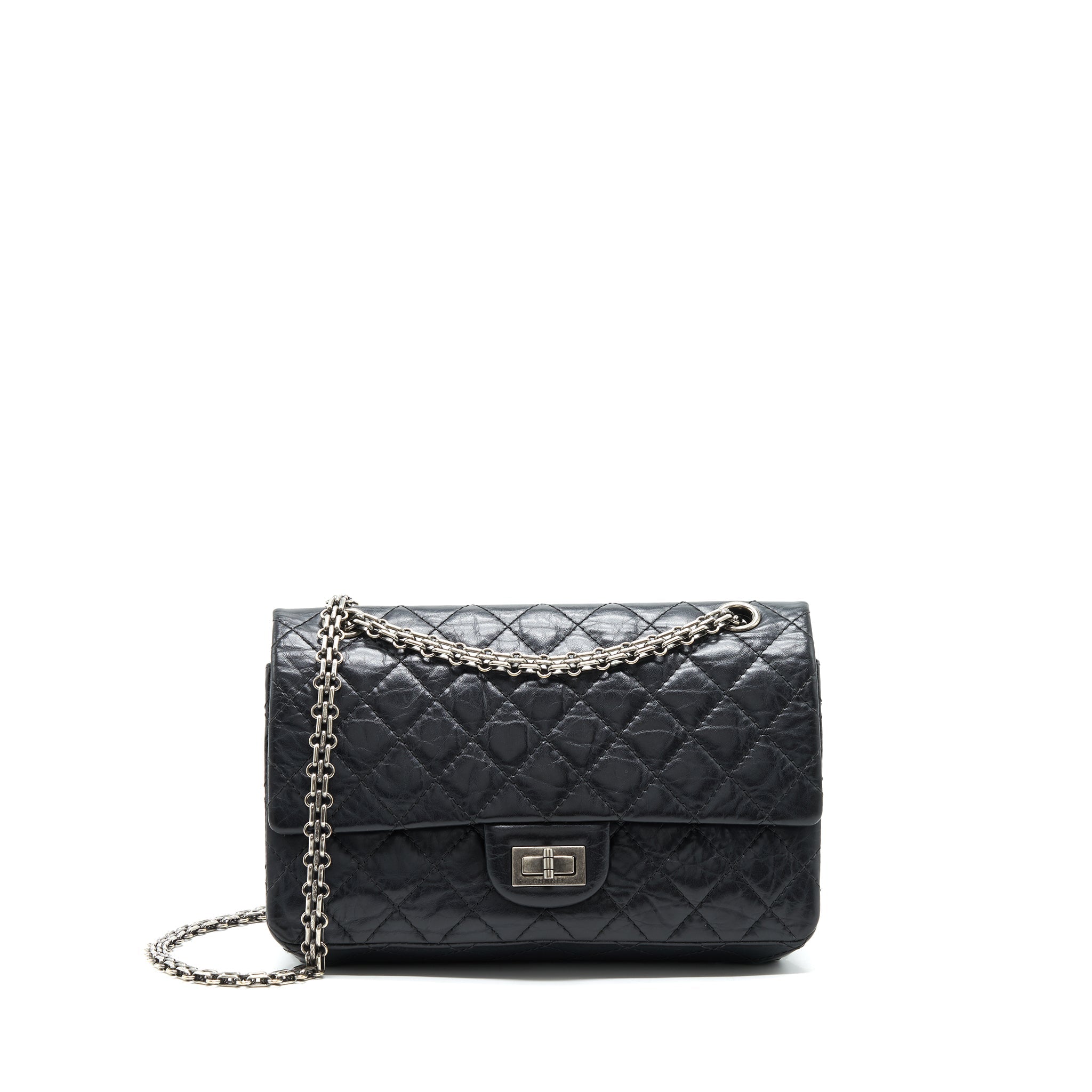 Chanel Reissue 2.55 double flap Bag Calfskin black