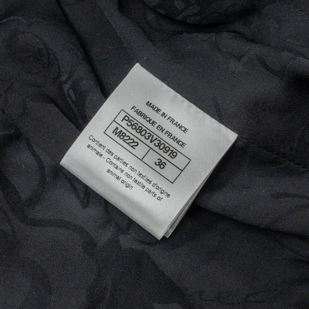 Chanel 17A size 36 Jacket Fantacy Tweed / calfskin black