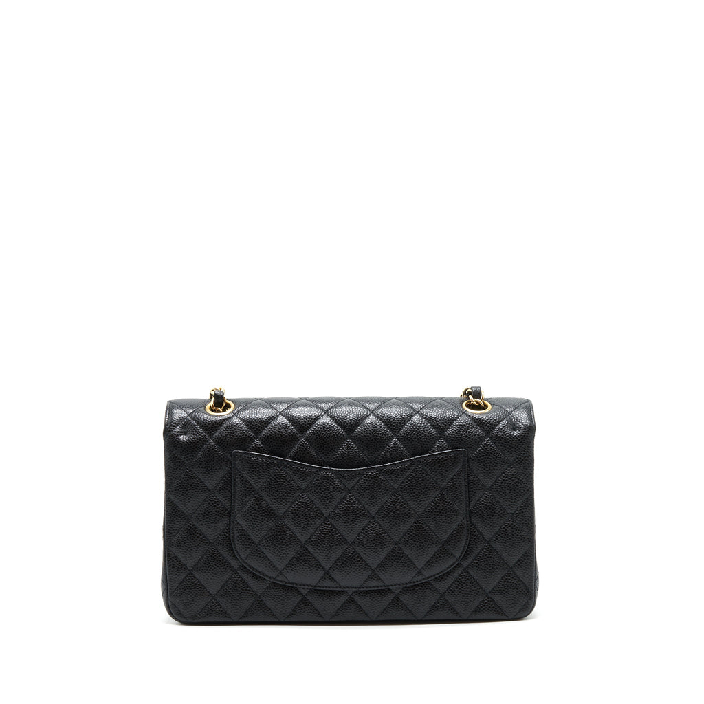 Chanel Medium Classic double flap Bag Caviar black