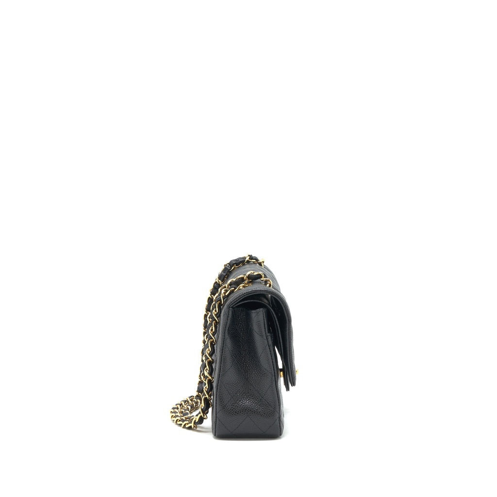 Chanel Medium Classic double flap Bag Caviar black