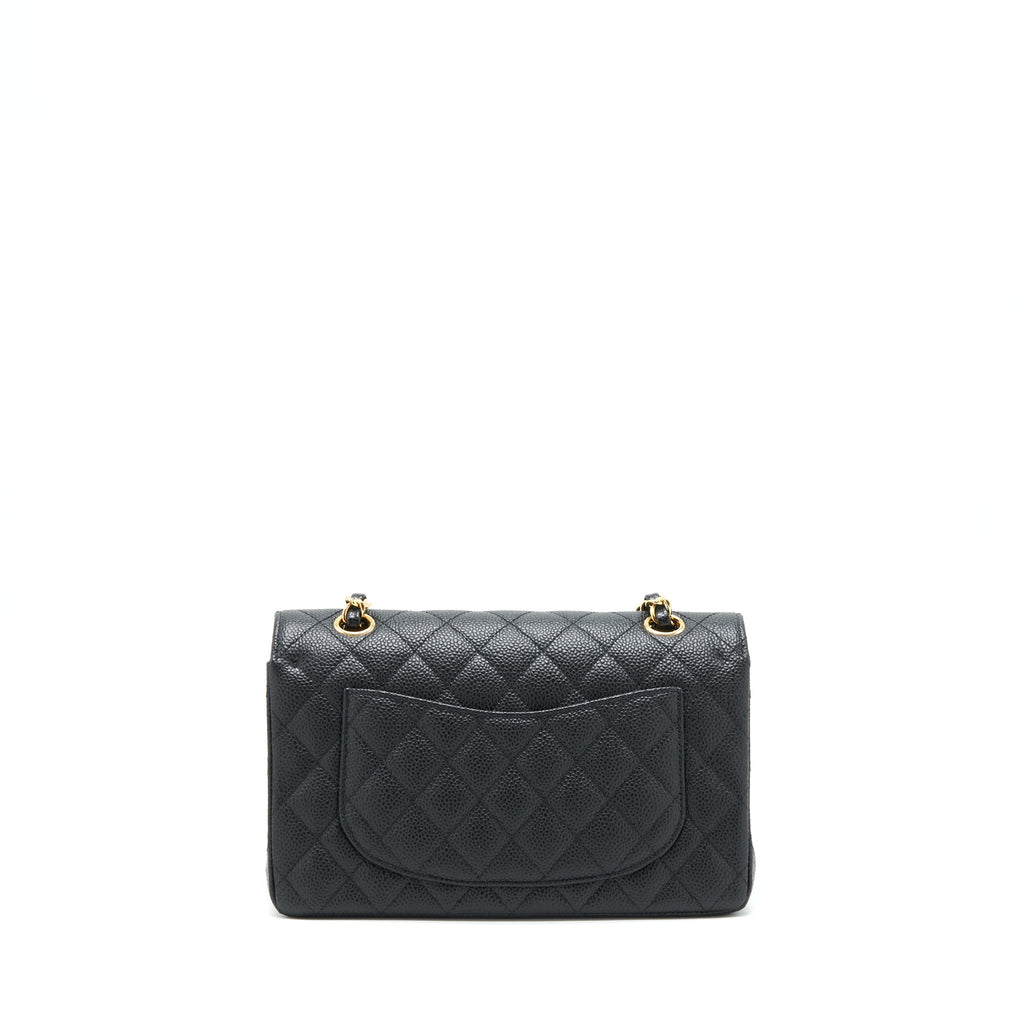 Chanel Small Classic Double Flap Caviar Black