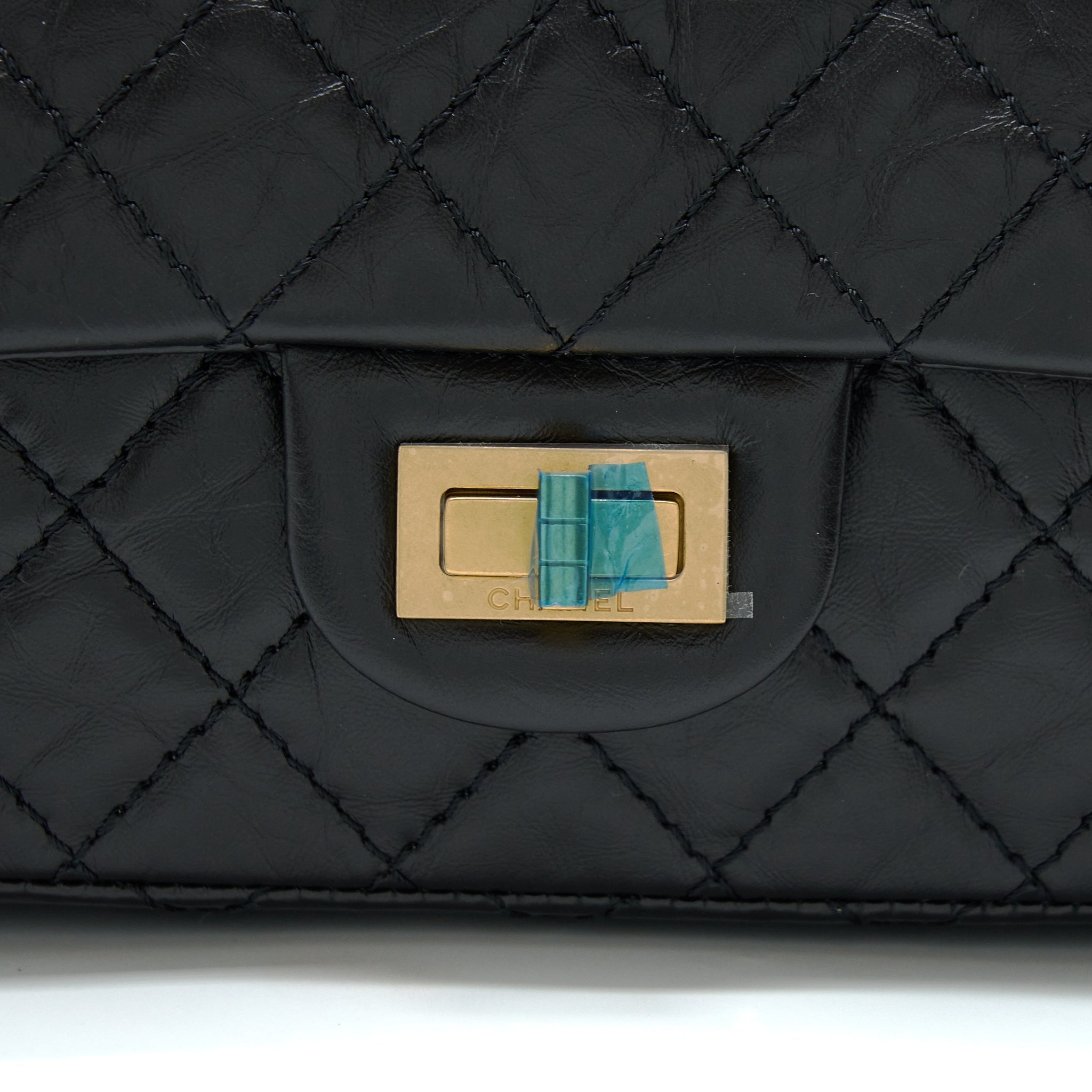 Chanel Mini 2.55 Reissue Flap Bag Aged Calfskin Black