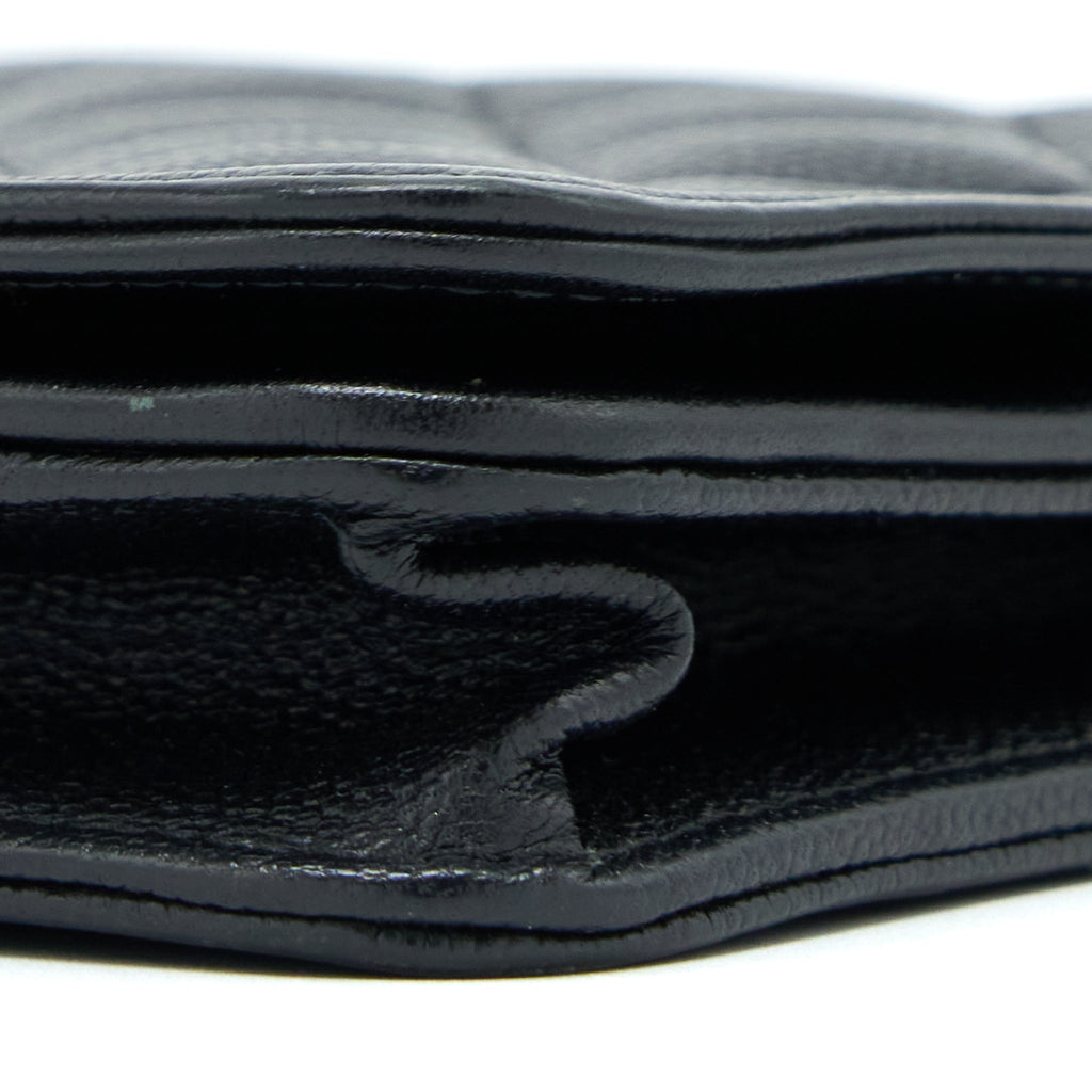 Chanel Classic Boy Wallet On Chain Caviar Black