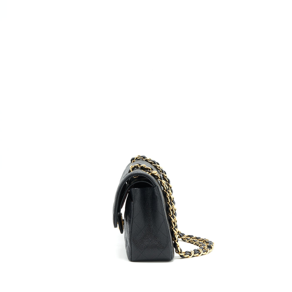 Chanel Small Classic Double Flap Caviar Black