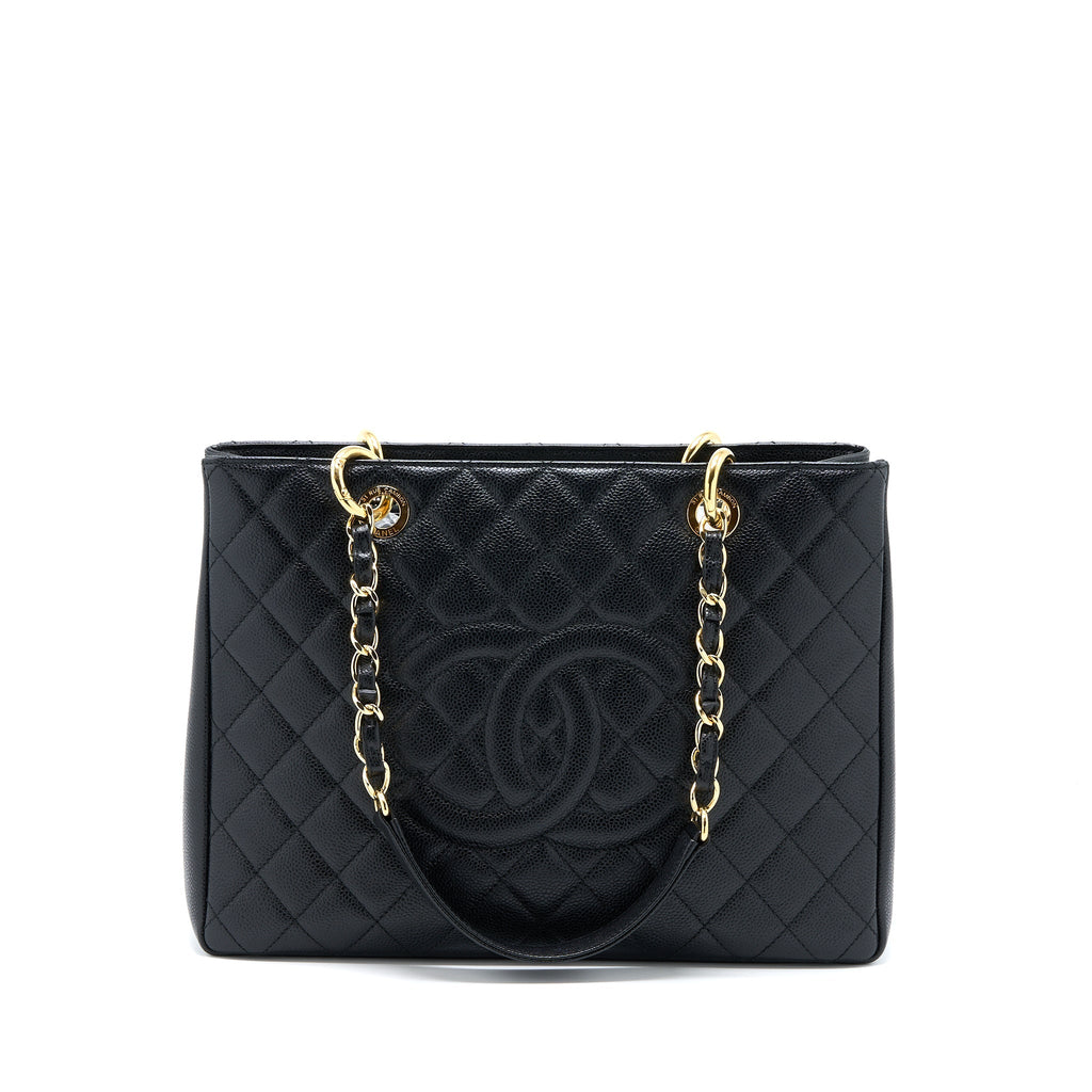 Chanel Grand Shopping Tote Bag Caviar Black