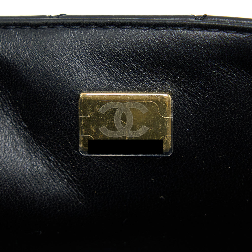 Chanel Mini 2.55 Reissue Flap Bag Aged Calfskin Black