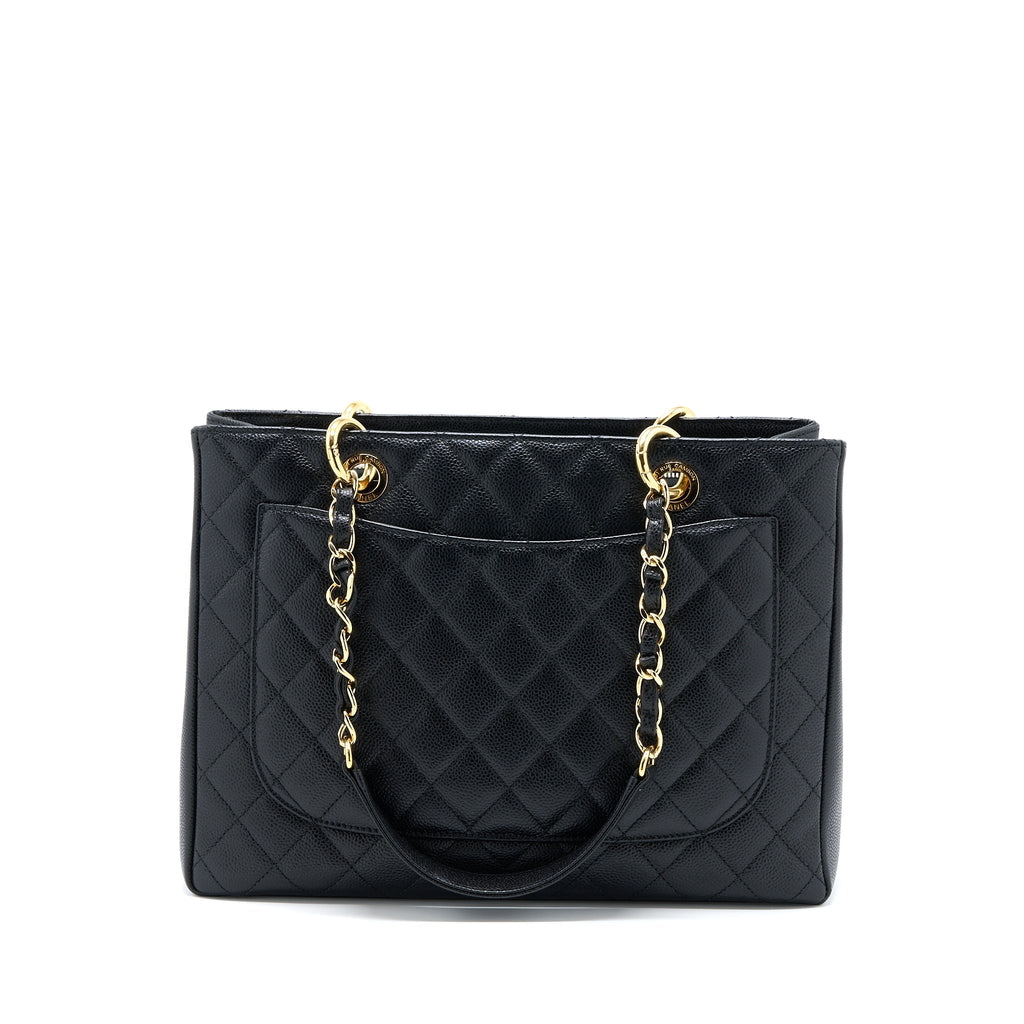 Chanel Grand Shopping Tote Bag Caviar Black