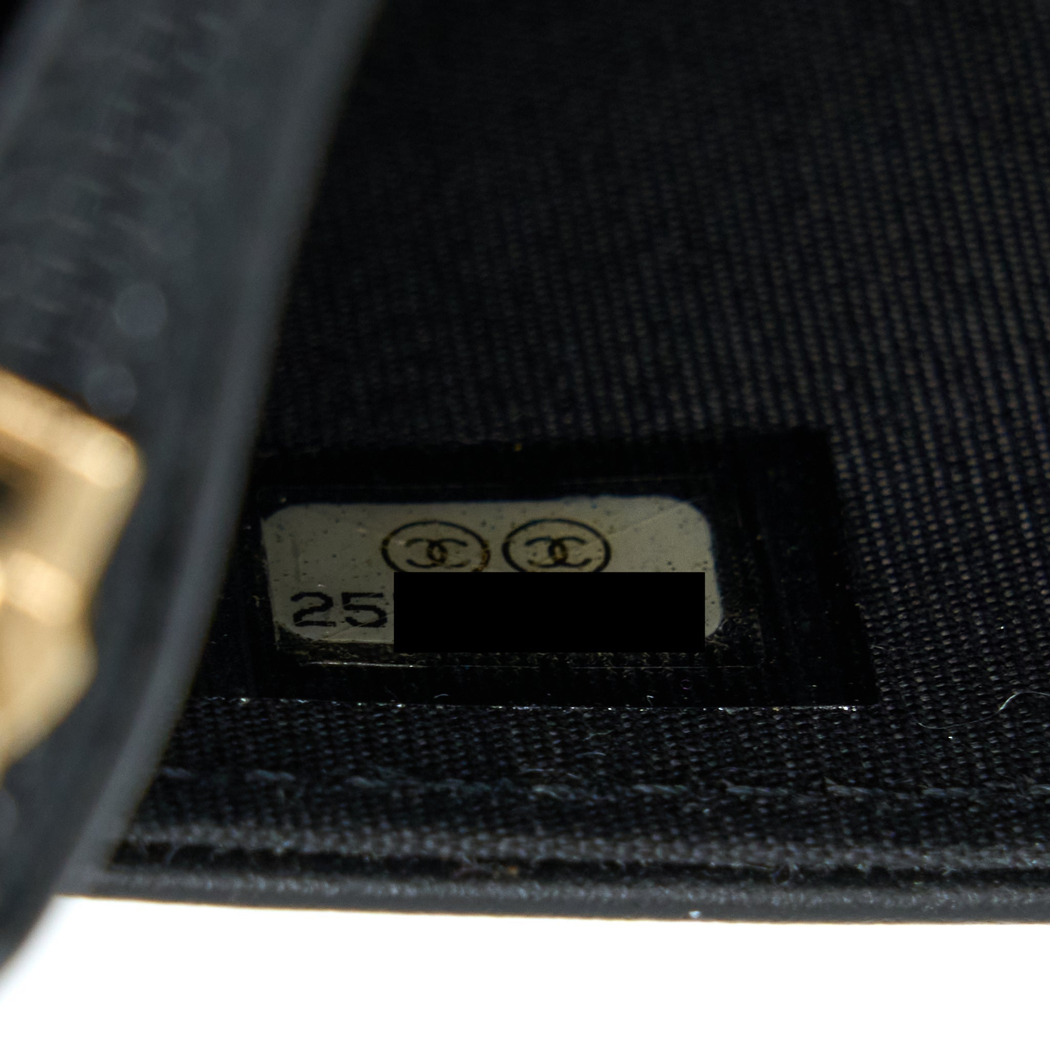 Chanel Classic Boy Wallet On Chain Caviar Black