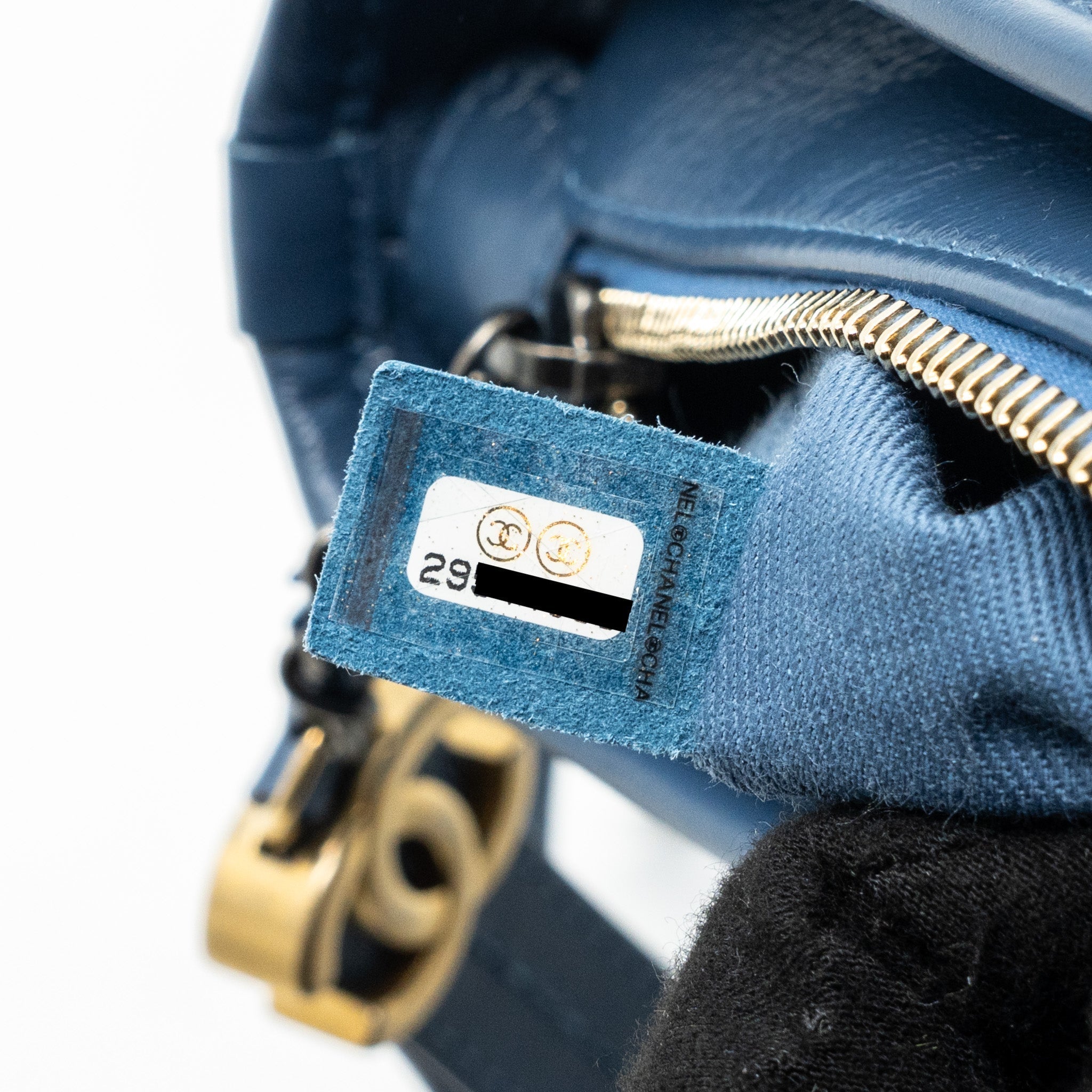 Chanel Small Gabrielle Hobo Bag Blue Denim