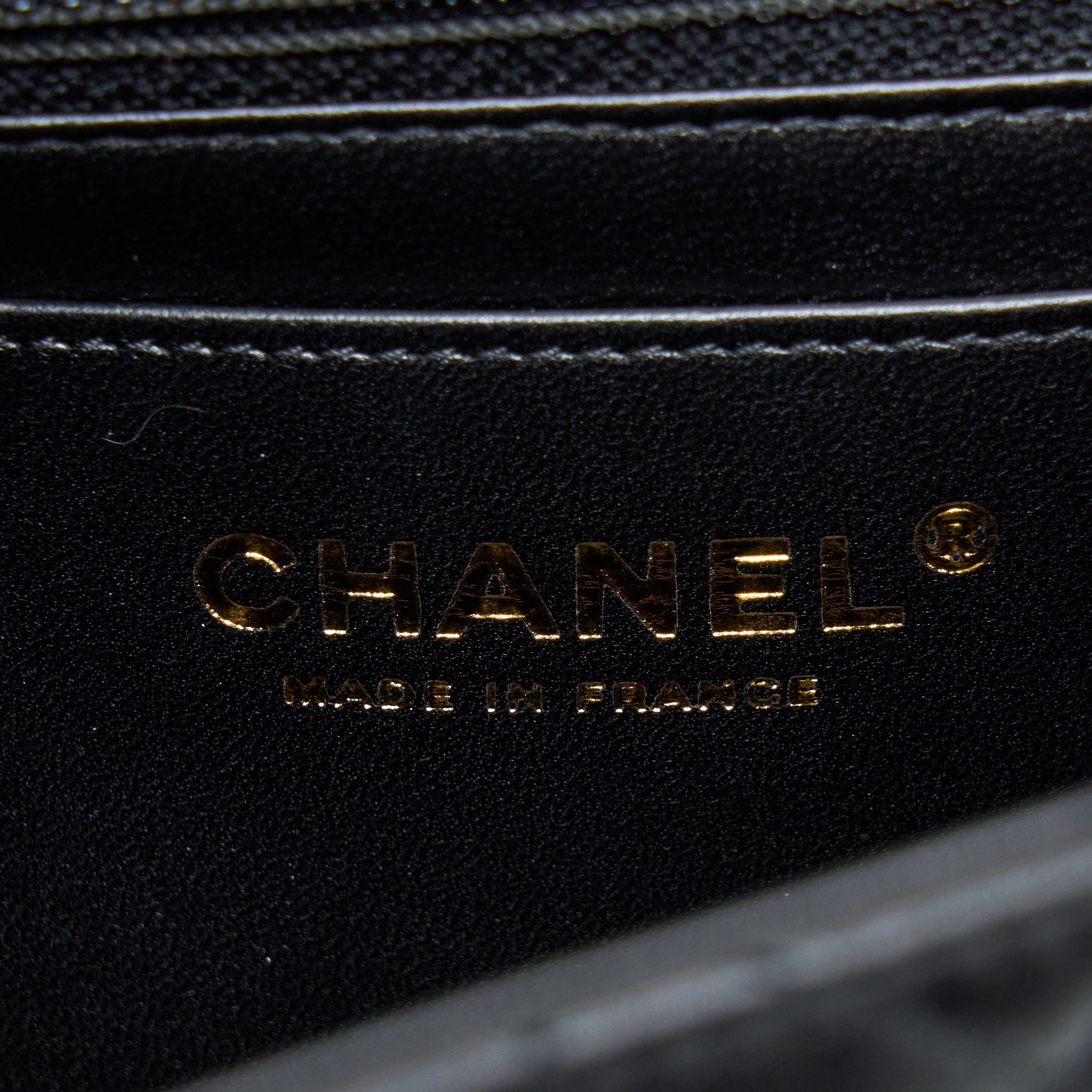 Chanel Mini Square Flap Bag Lambskin Black  (Microchip)