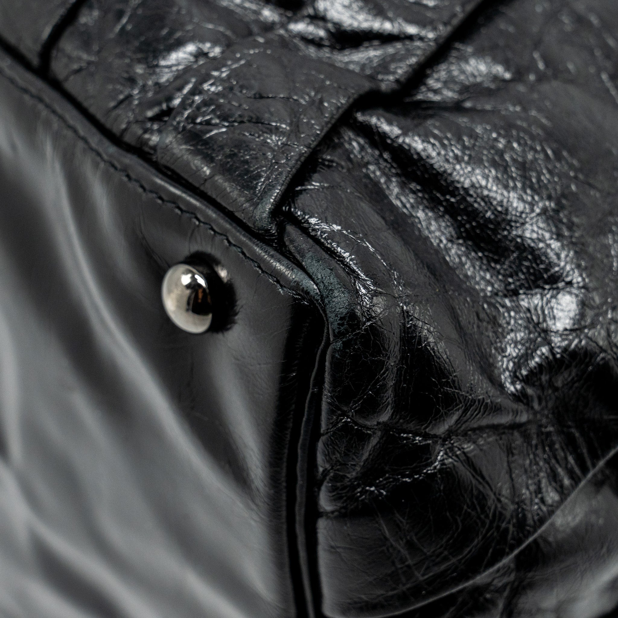 Chanel Twisted Tote Bag Calfskin Black