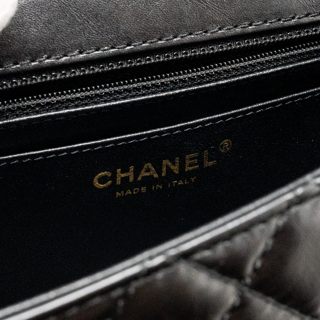 Chanel Mini 2.55 Reissue Aged Calfskin Black