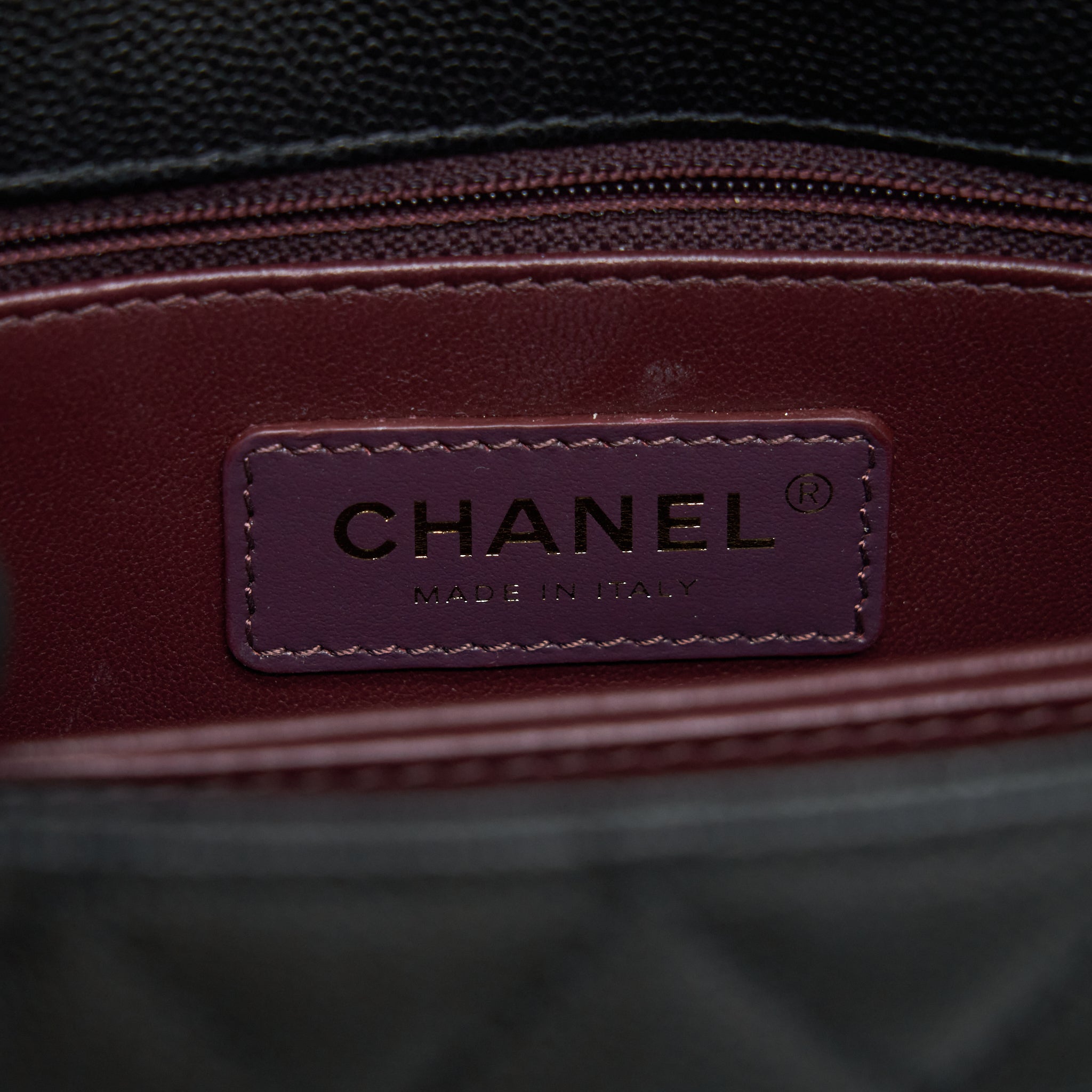 Chanel small coco handle caviar black L