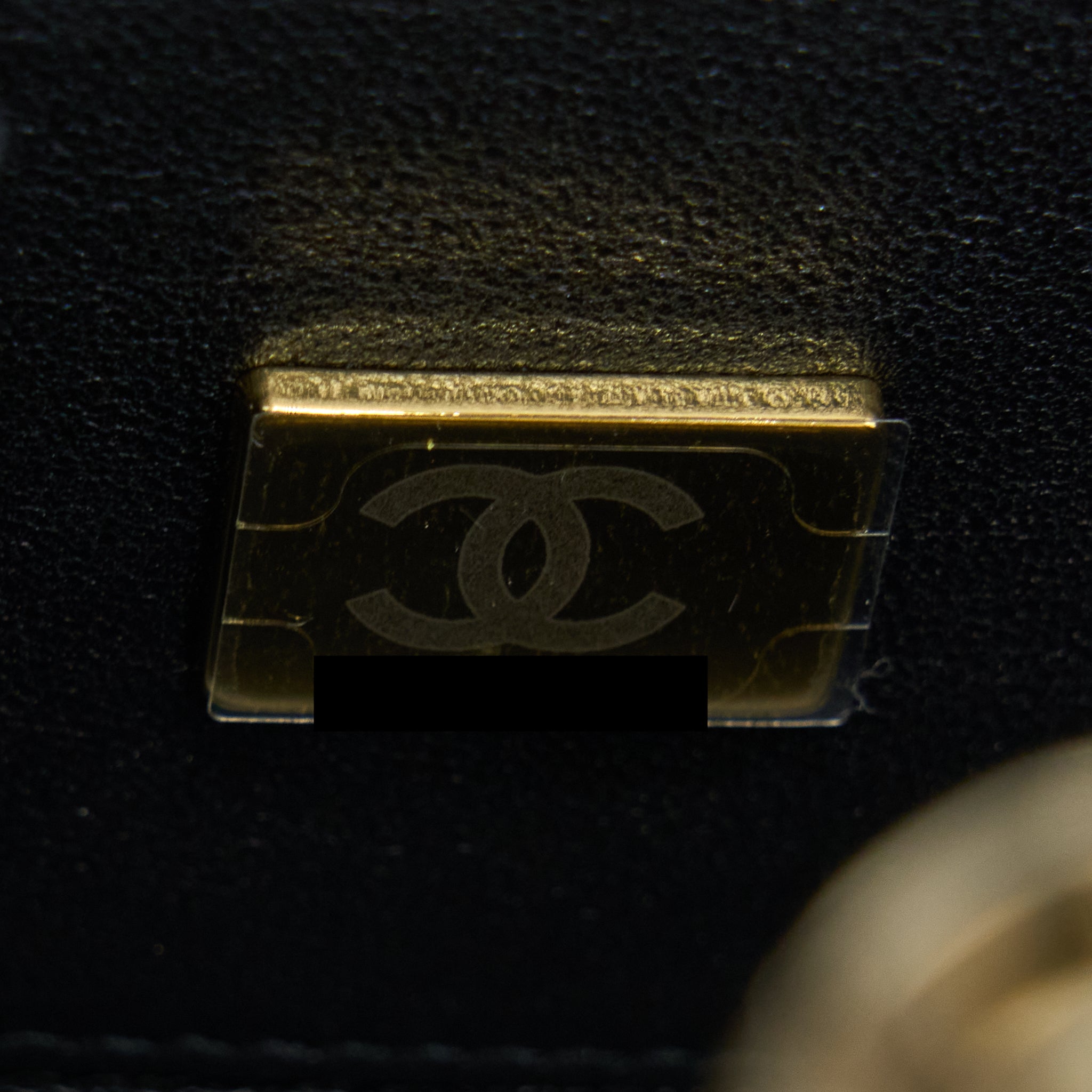 Chanel Mini Evening Bag Gold Tone Hammered Metal And Gold Tone Metal (Microchip )