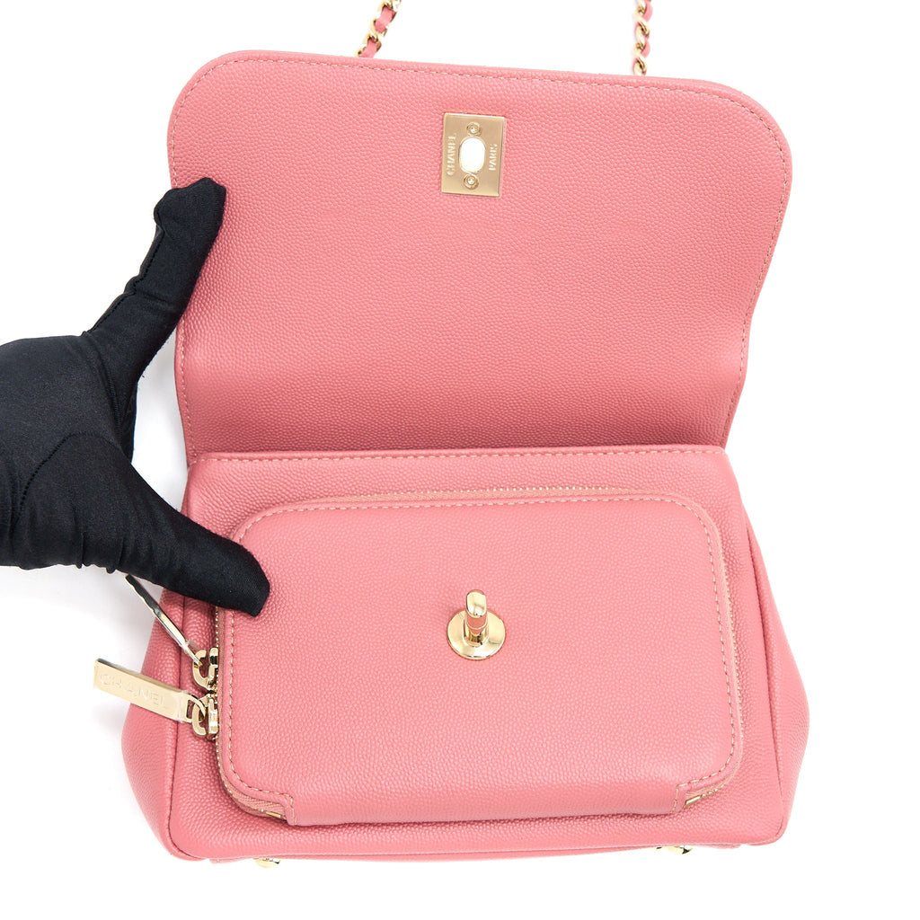 Chanel Small Business Affinity Caviar Pink L