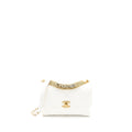 Chanel Quilted Flap Bag with Letter Chain Lambskin White  (Microchip)