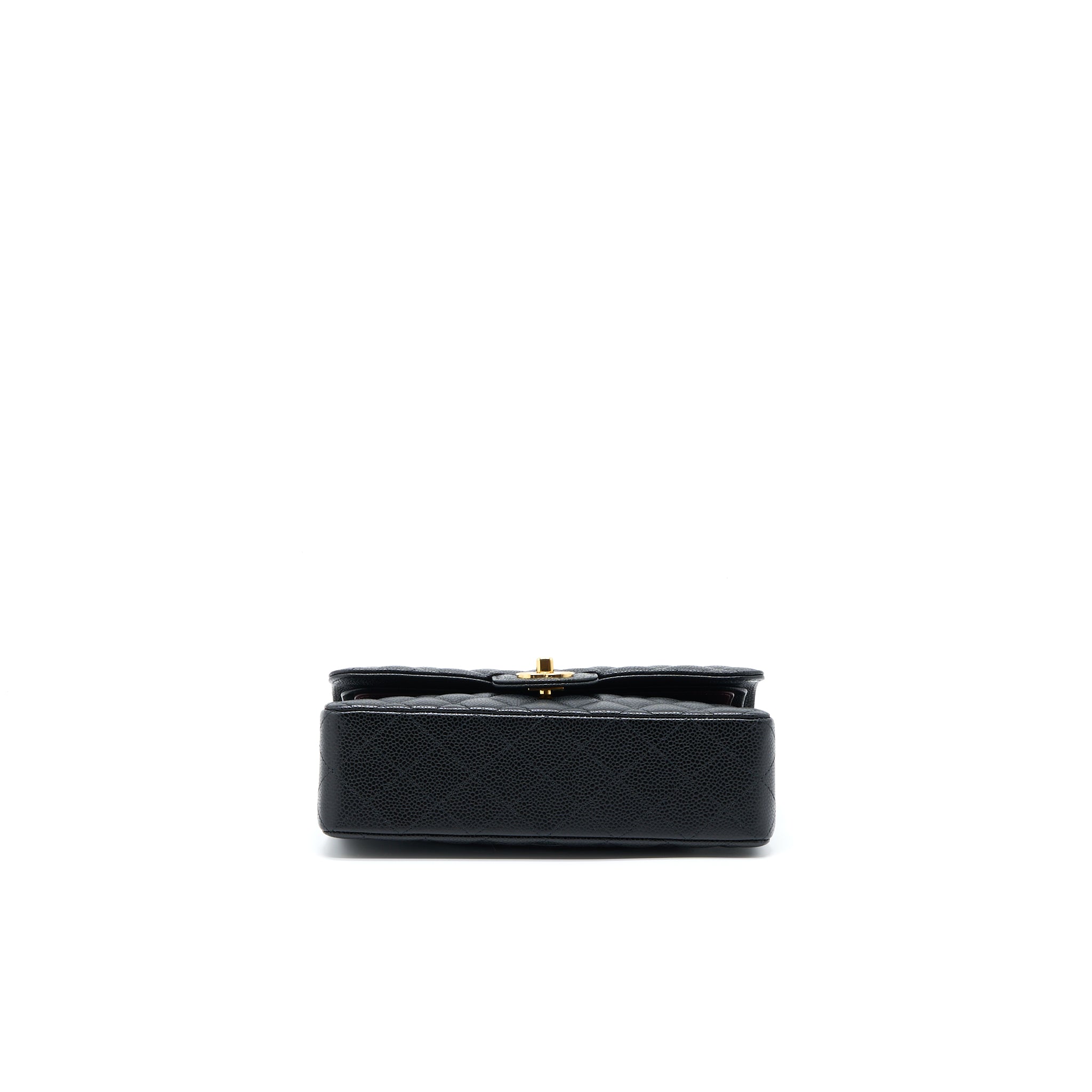 Chanel Small Classic Flap Bag Caviar Black  (Microchip)
