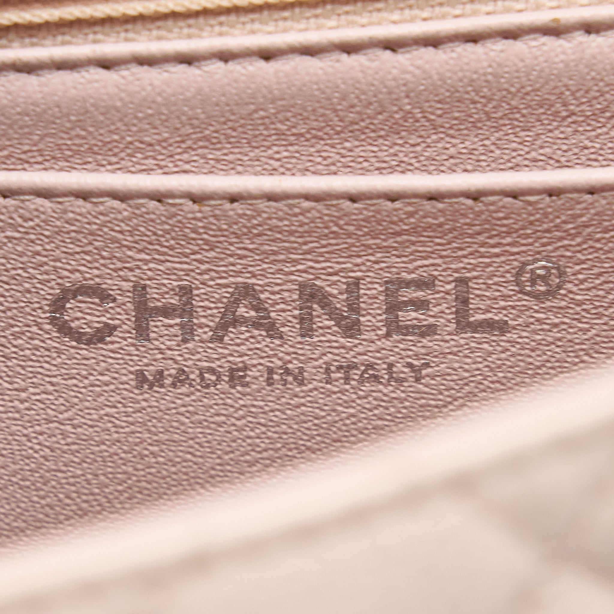 Chanel Mini Square Flap Bag Caviar Light Pink Ruthenium Hardware