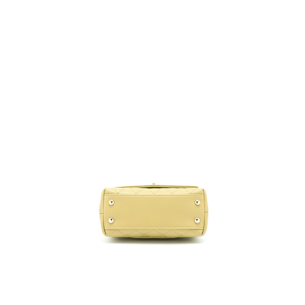 Chanel Extra Mini Coco Handle Caviar Green L (Microchip)