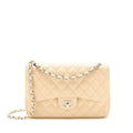 Chanel Classic Jumbo double flap Bag caviar beige