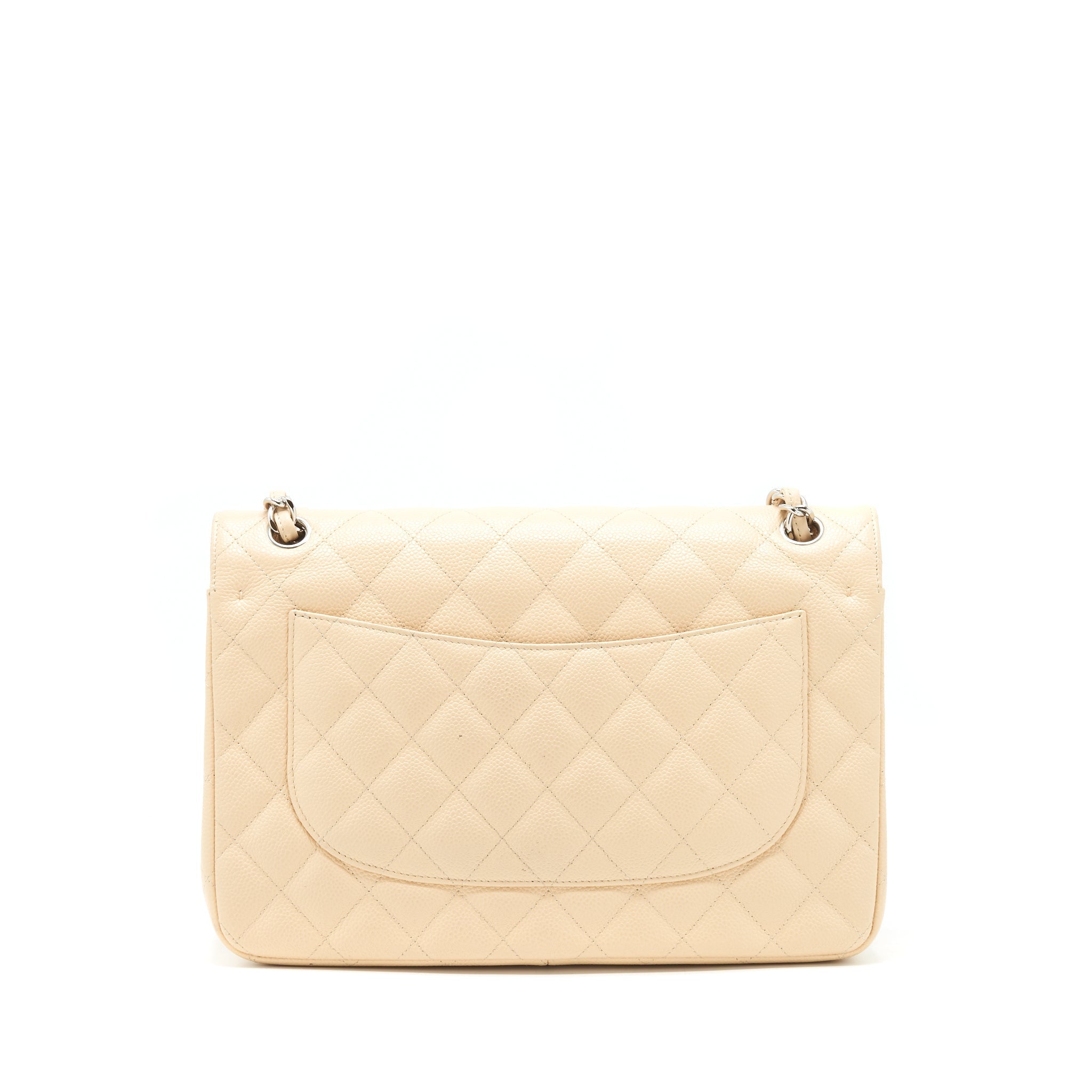 Chanel Classic Jumbo double flap Bag caviar beige