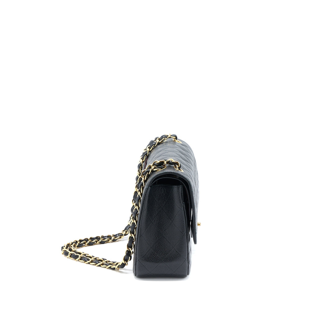 Chanel Jumbo Classic Double Flap Bag Caviar Black