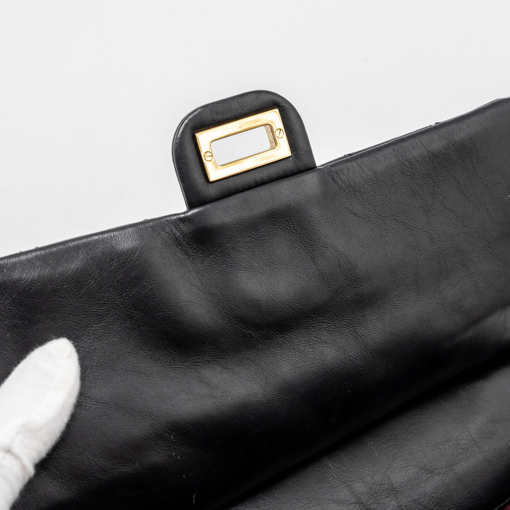 Chanel Hanger Reissue Flap Bag Limited Edition Aged Calfskin Black