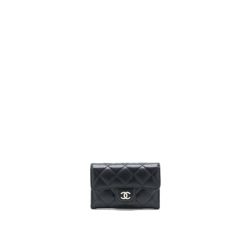 Chanel Classic Flap Card Holder Caviar Black