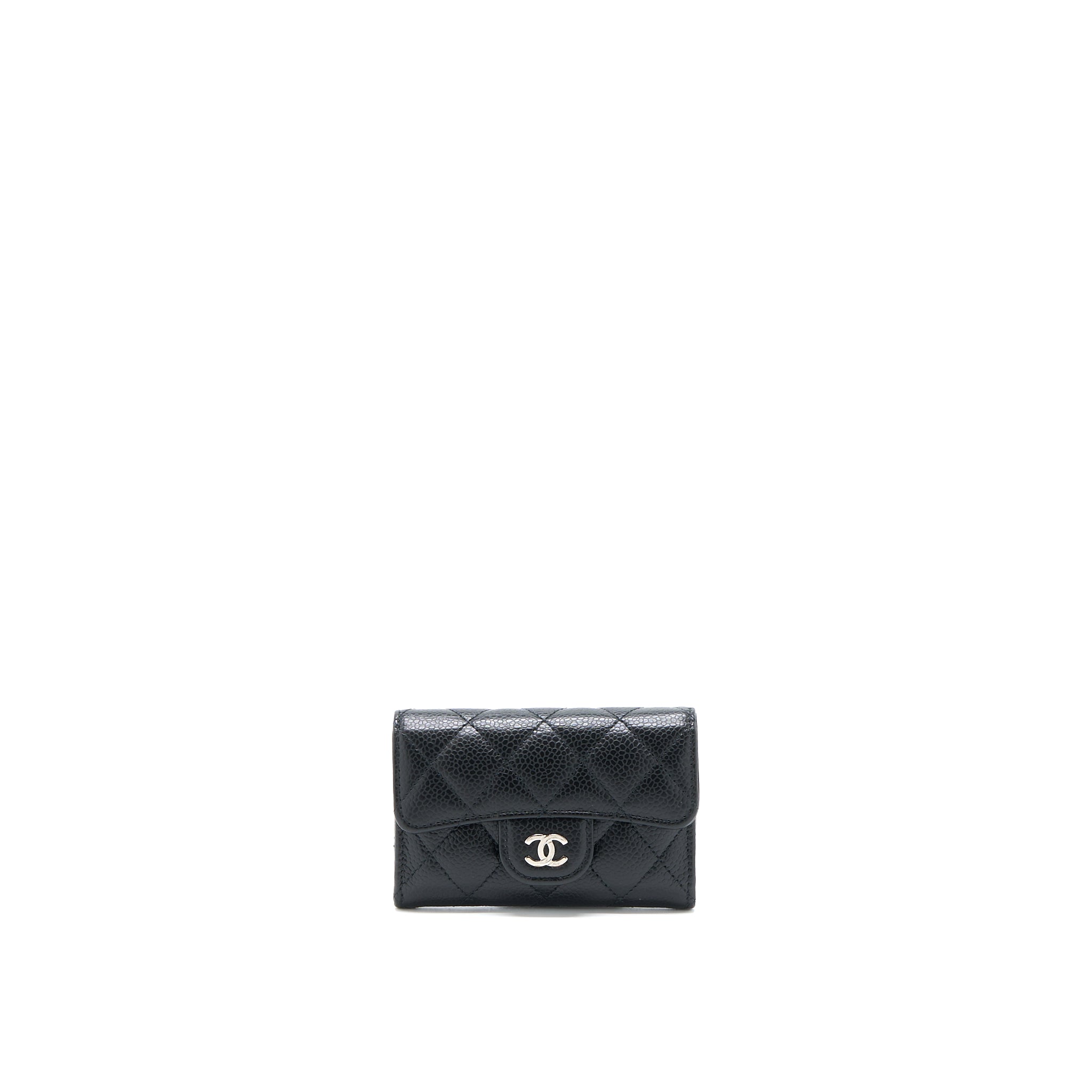 Chanel Classic Flap Card Holder Caviar Black