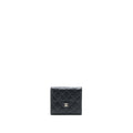 Chanel Small Classic Compact Wallet Caviar Black