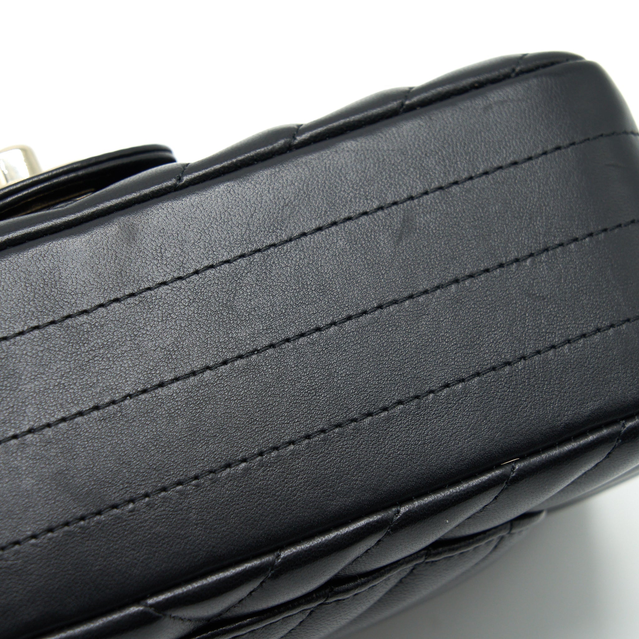 Chanel Chevron Mini Rectangular Flap Bag Black L