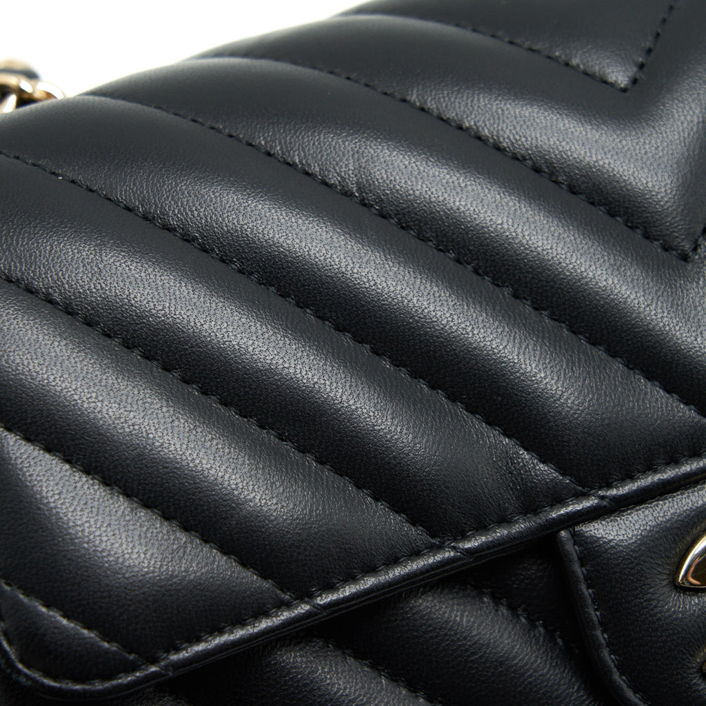 Chanel Chevron Mini Rectangular Flap Bag Black L