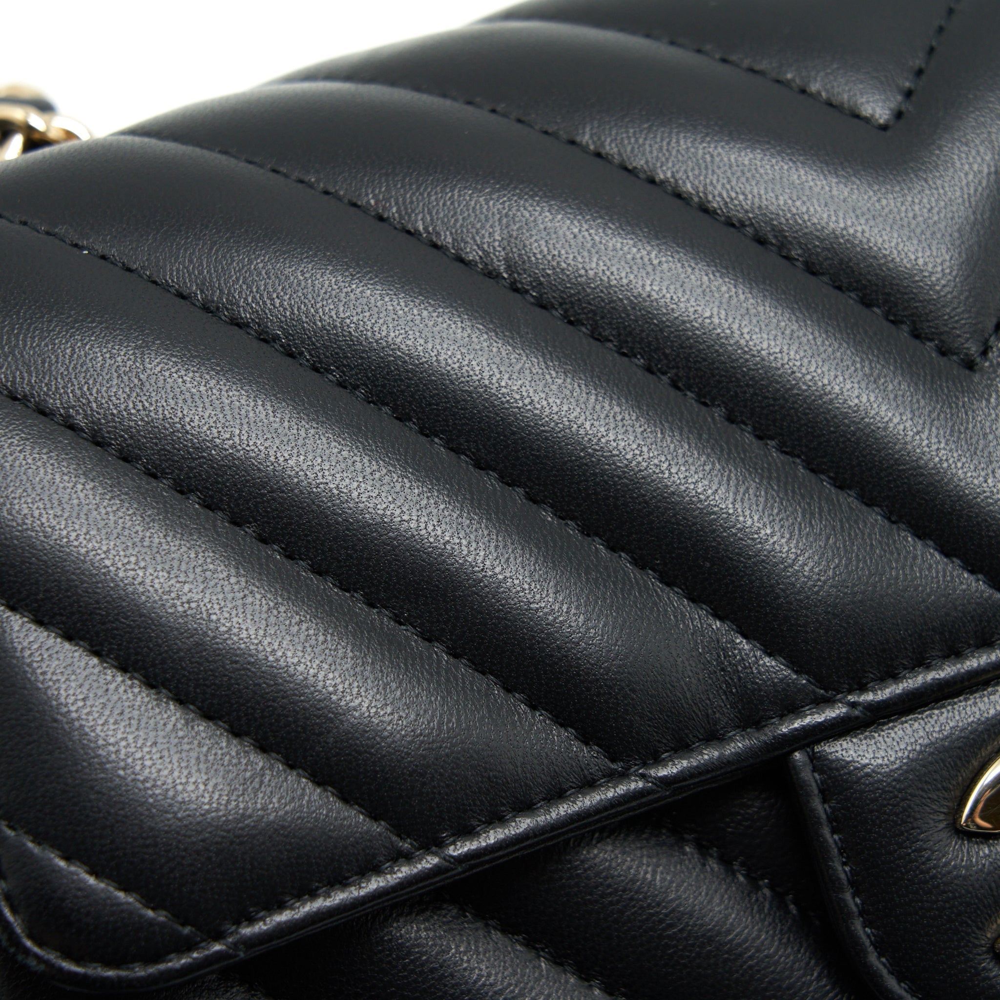 Chanel Chevron Mini Rectangular Flap Bag Black L