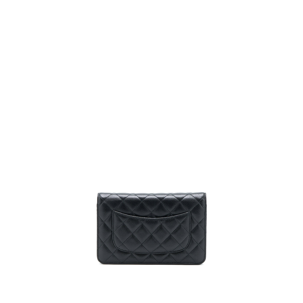 Chanel Classic Wallet on Chain Caviar Black  (Microchip)