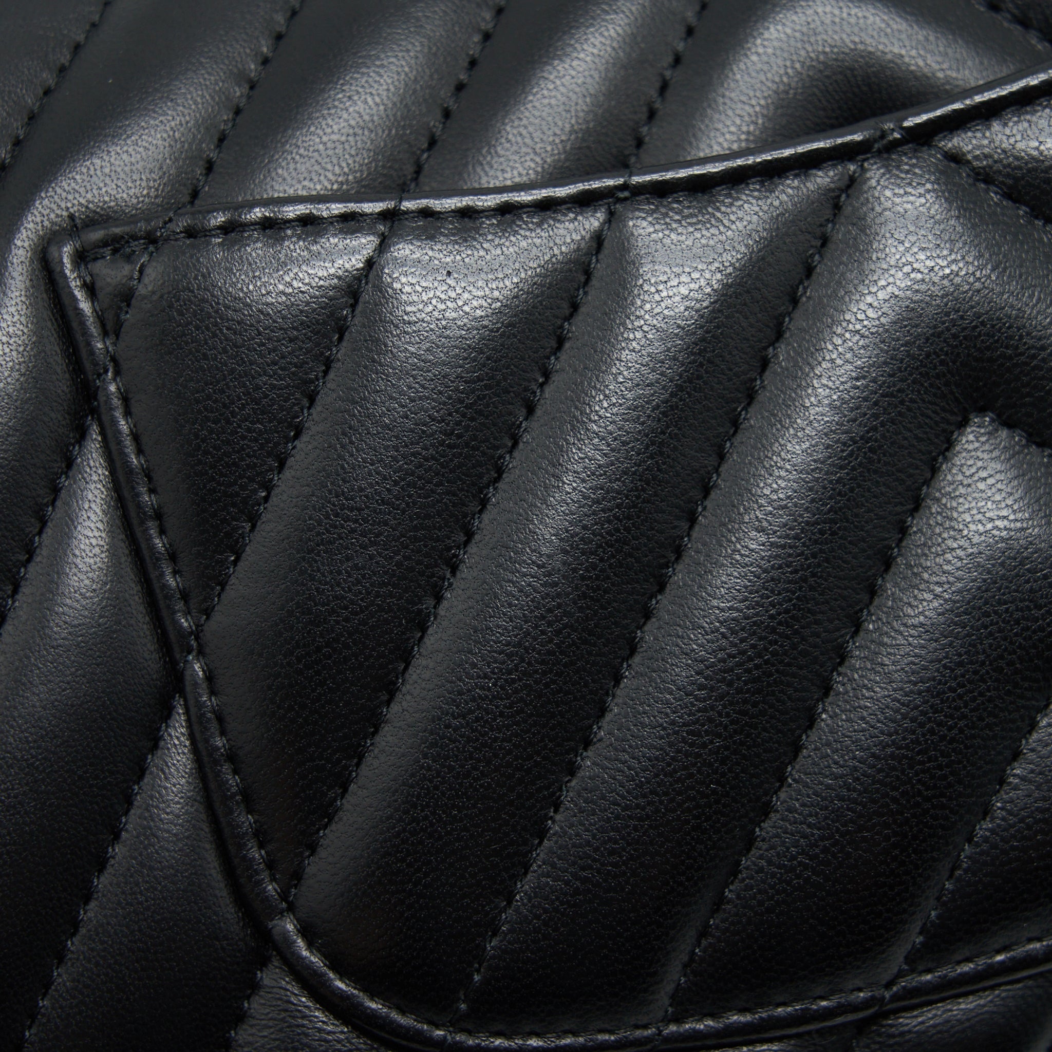 Chanel Chevron Mini Rectangular Flap Bag Black L