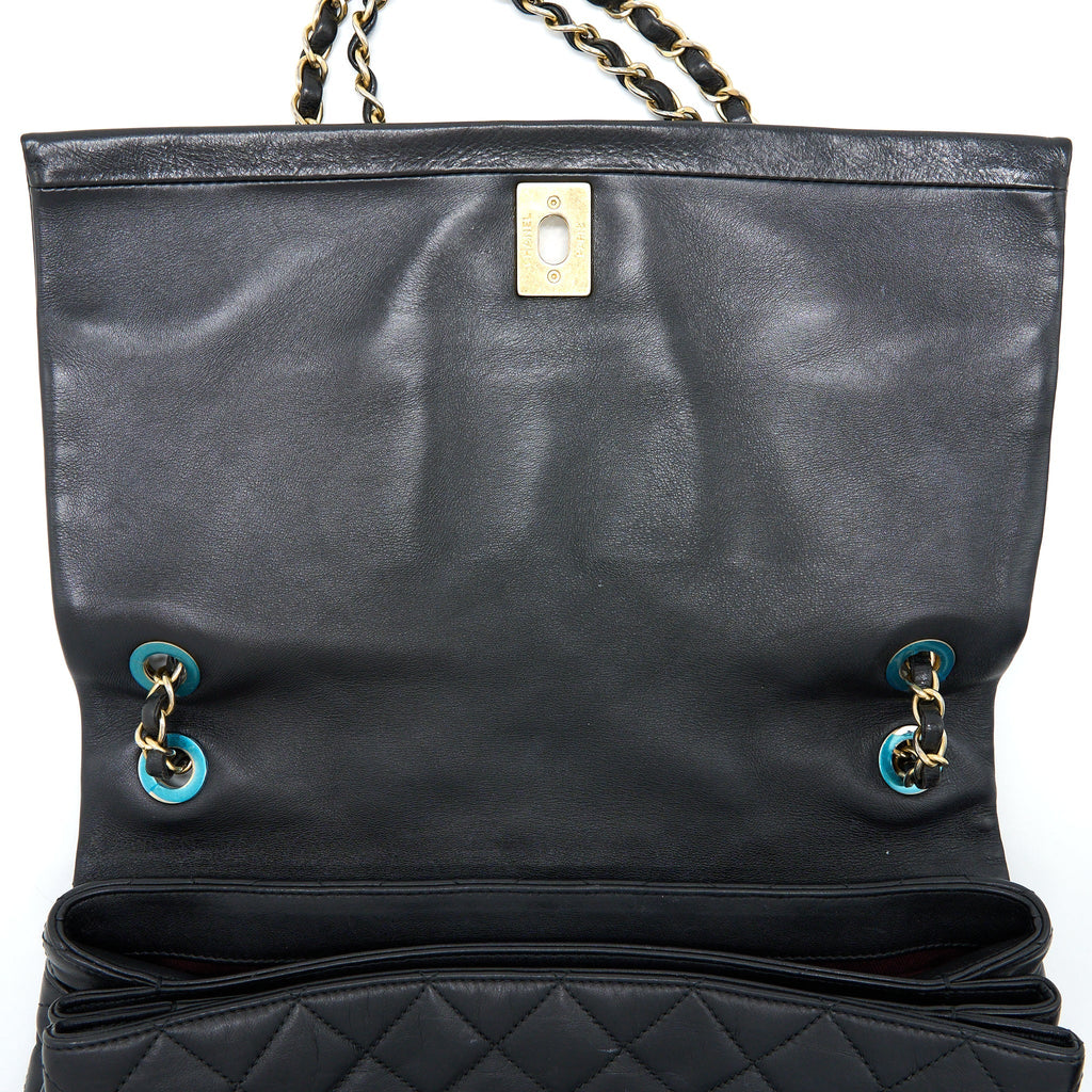 Chanel Quilted Seasonal Flap Bag Black