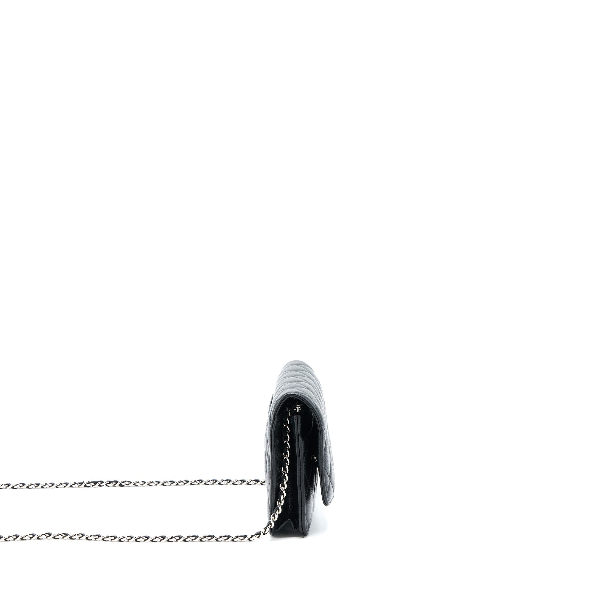 Chanel Classic Wallet on Chain Caviar Black  (Microchip)