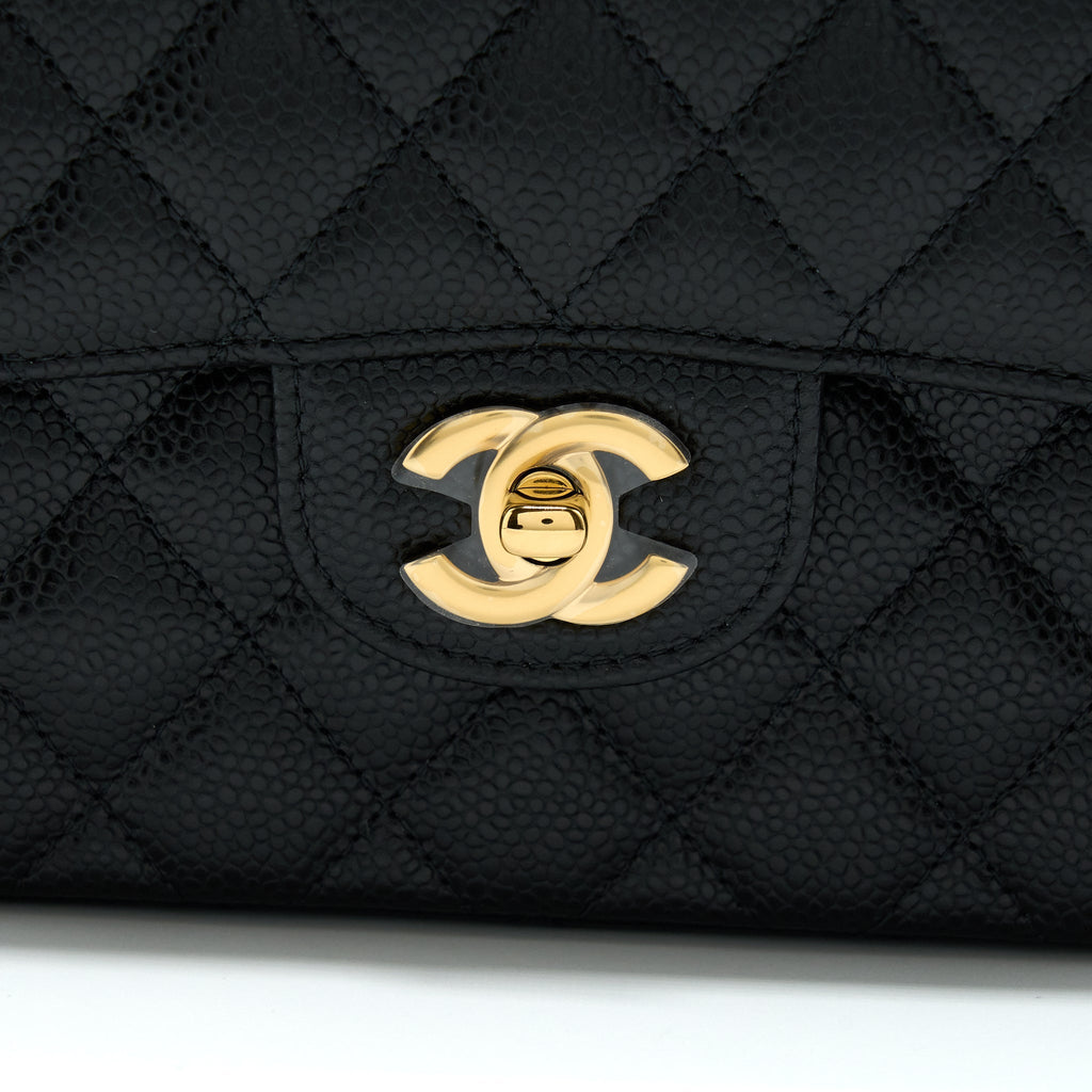 Chanel Small Classic Double Flap Bag Caviar Black