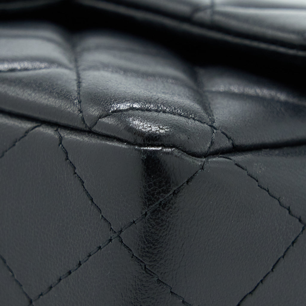 Chanel Mini Rectangular Flap Bag Lambskin Black