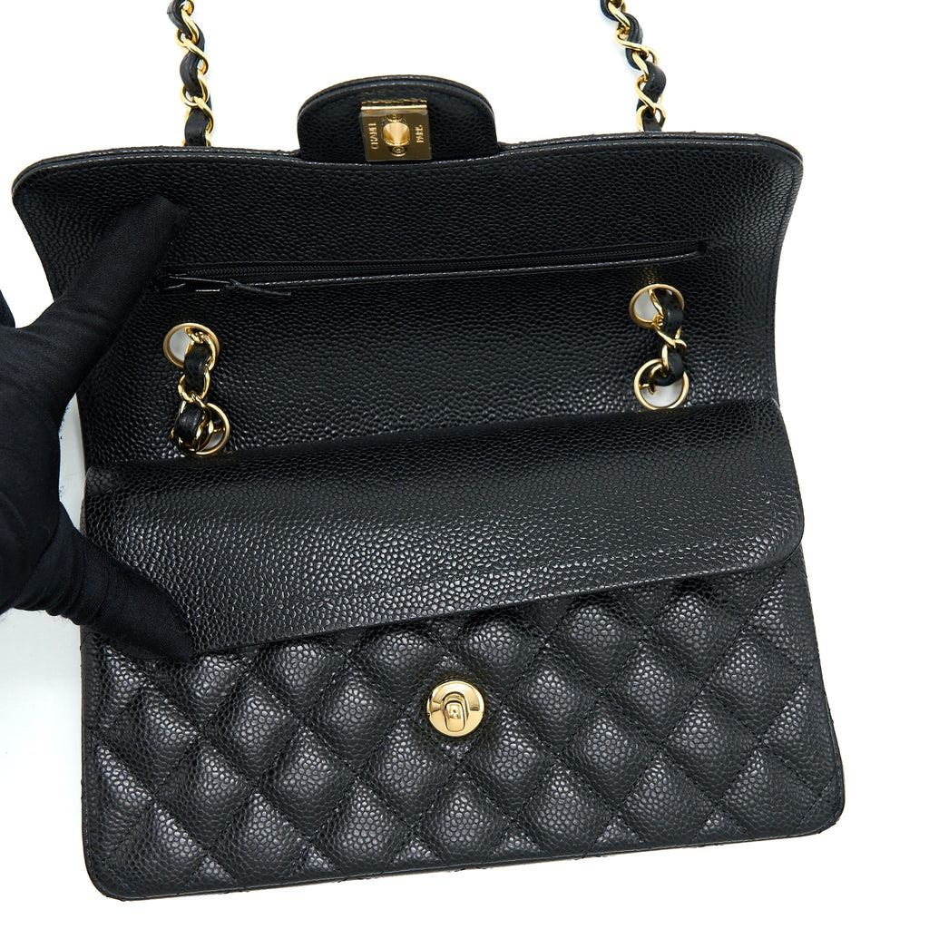 Chanel Small Classic Double Flap Bag Caviar Black