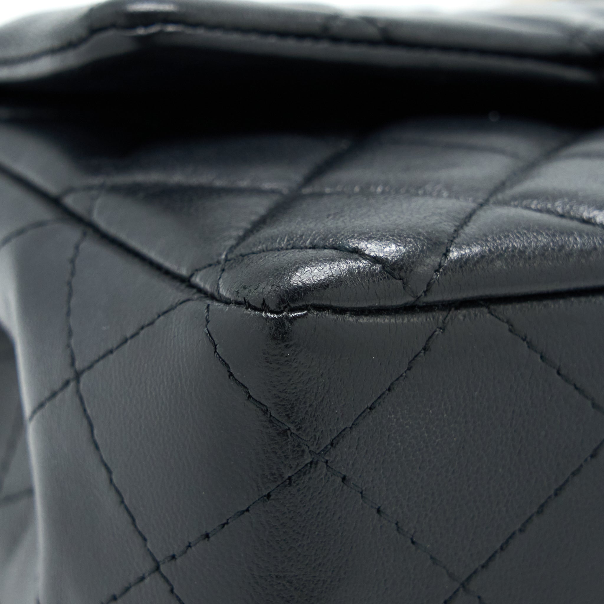 Chanel Mini Rectangular Flap Bag Lambskin Black
