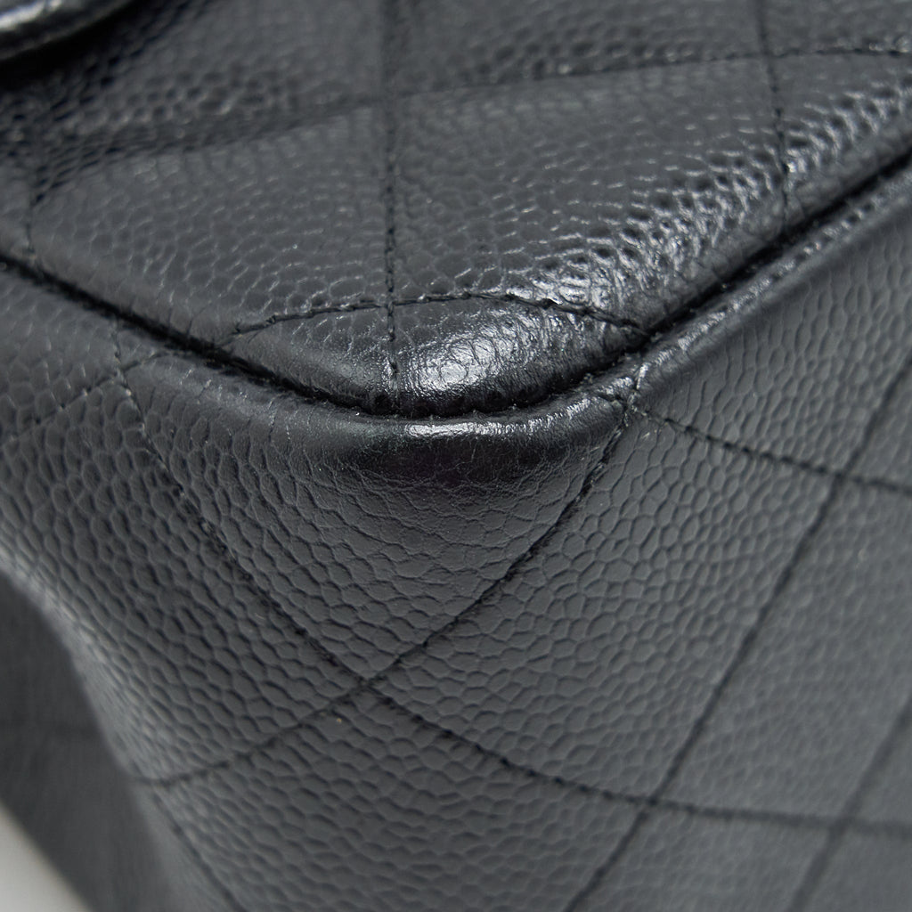 Chanel Jumbo Classic Flap Bag Caviar Black