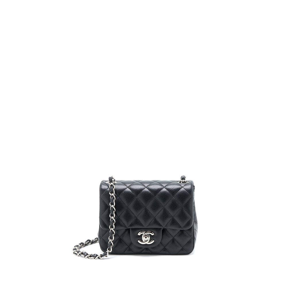 Chanel Classic Mini Square Flap Bag Caviar Black