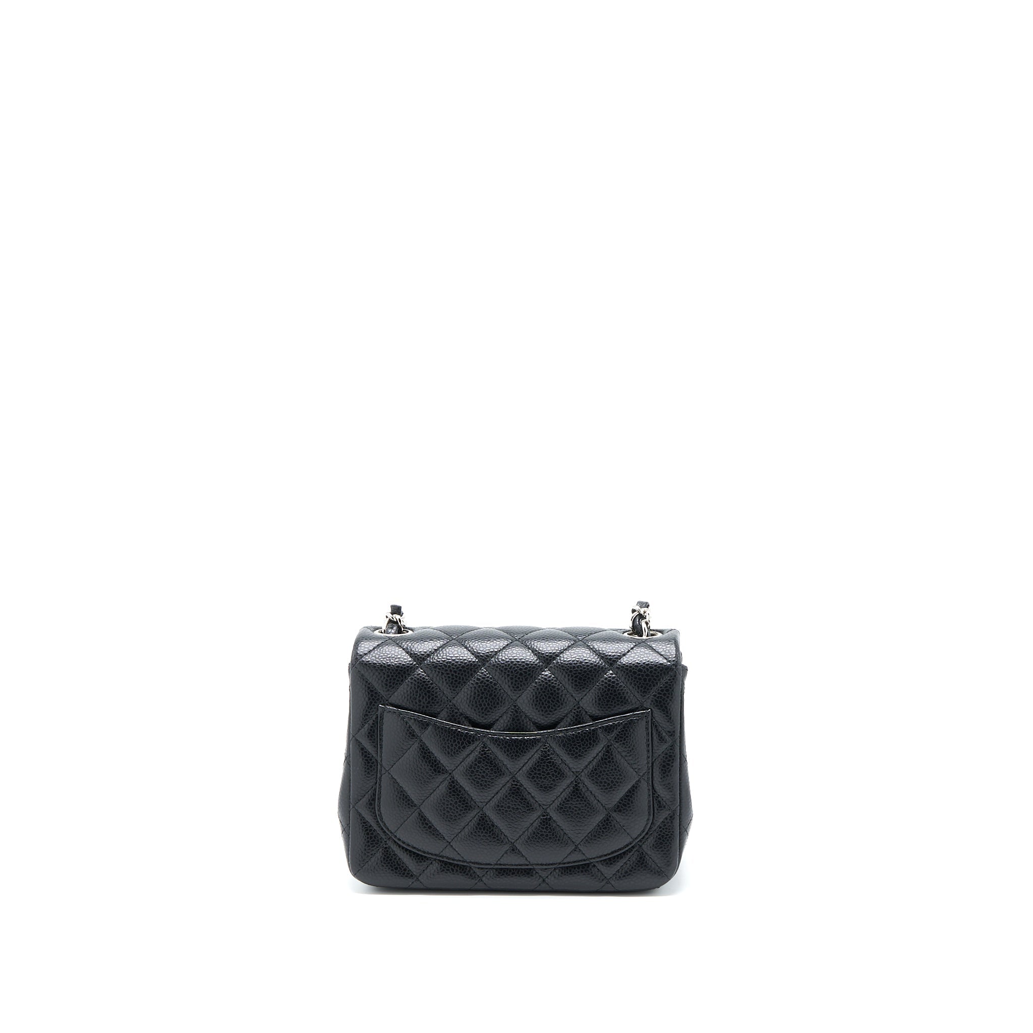 Chanel Classic Mini Square Flap Bag Caviar Black