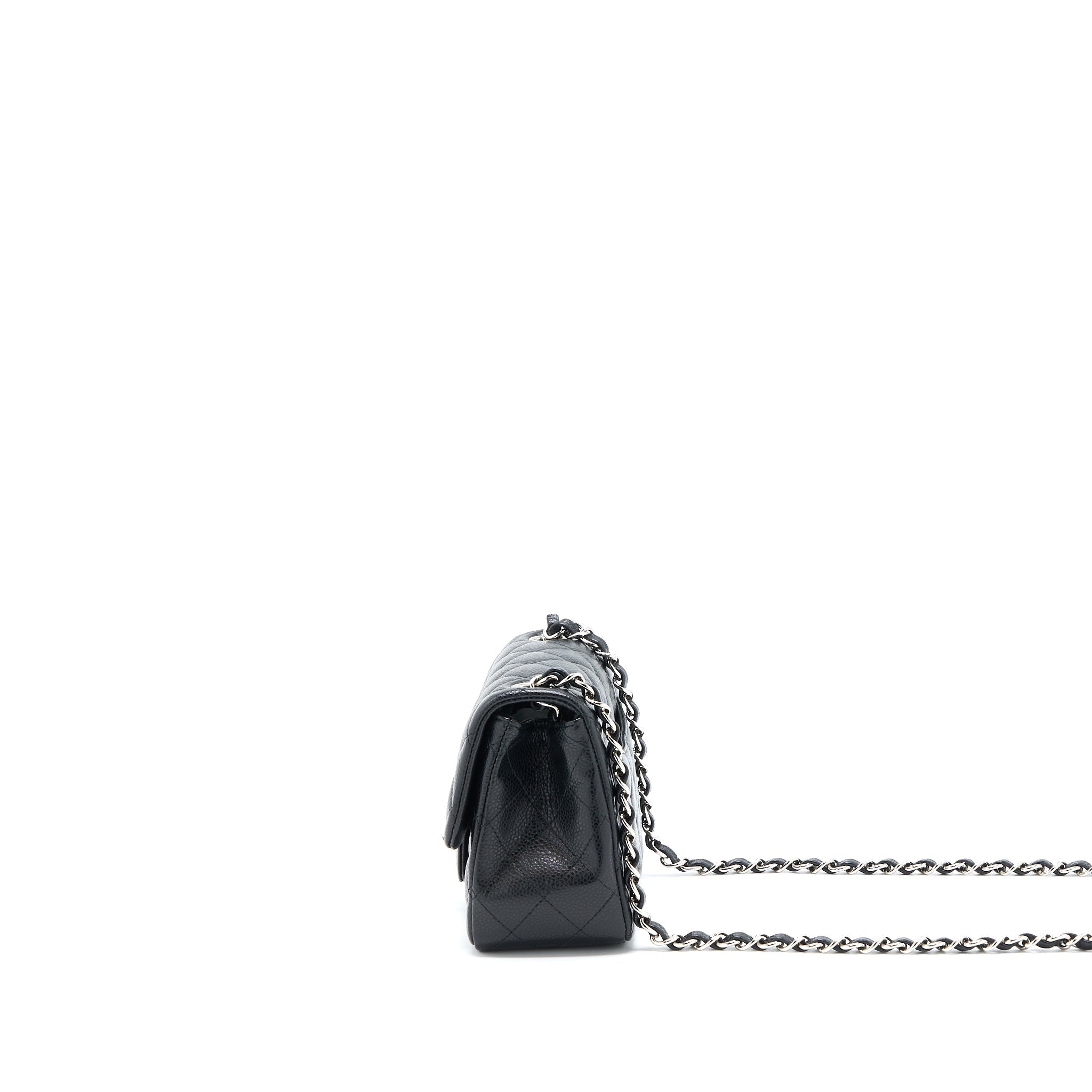 Chanel Classic Mini Square Flap Bag Caviar Black