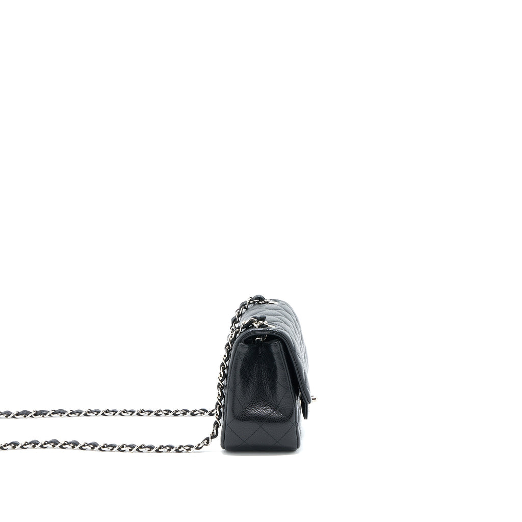 Chanel Classic Mini Square Flap Bag Caviar Black