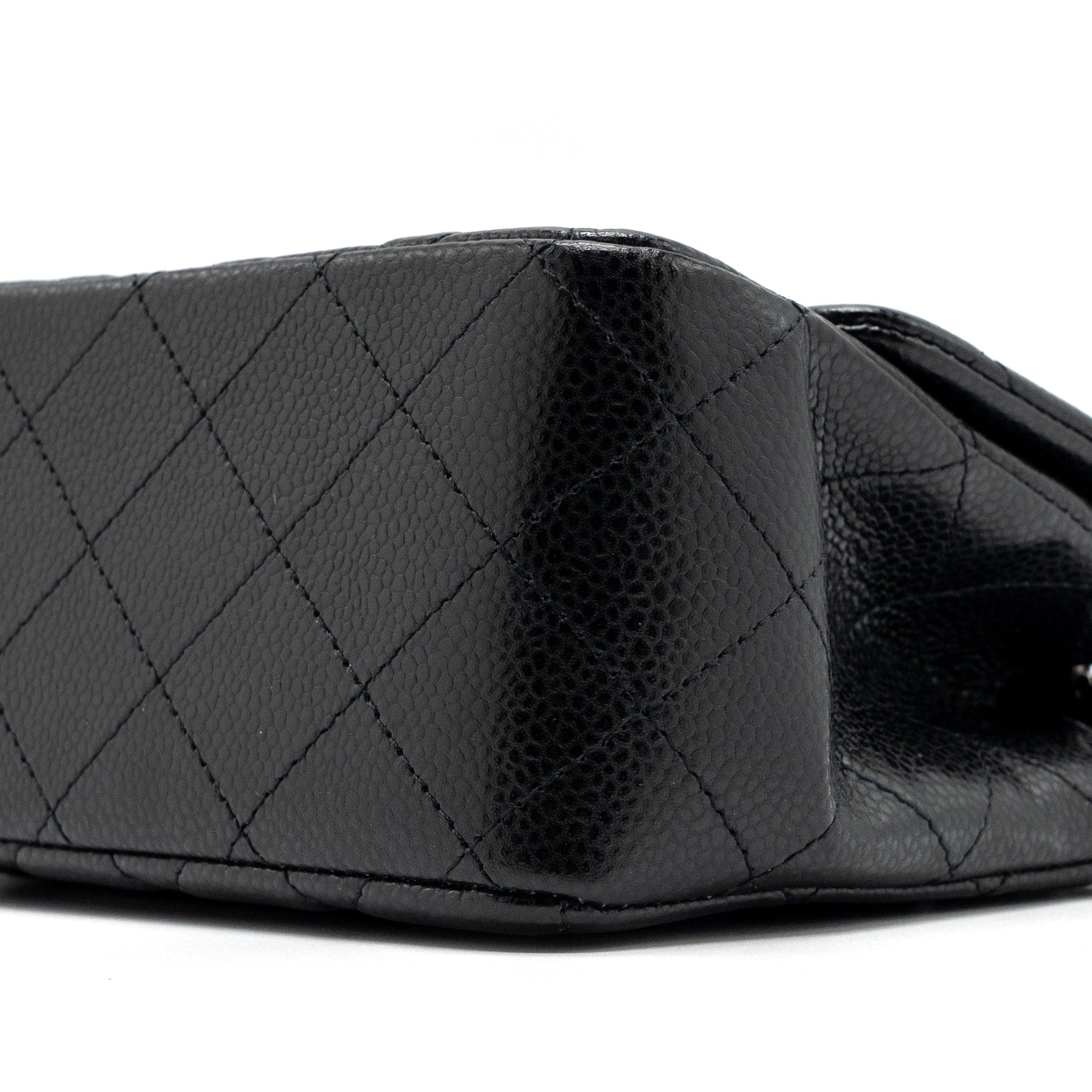 Chanel Classic Mini Square Flap Bag Caviar Black